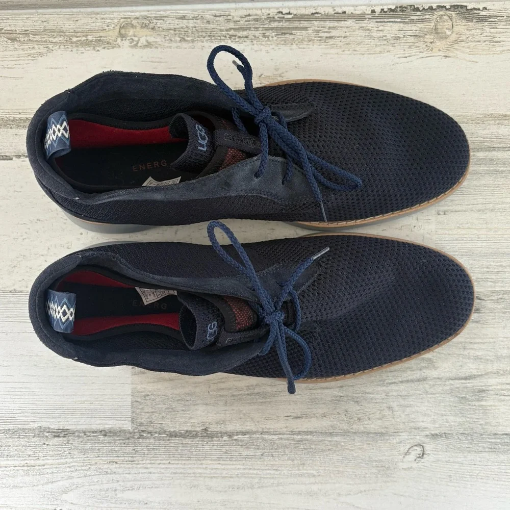 UGG Men’s Size 9.5 Union Hyper Weave Chukka Boots In Navy 2 Eye Lace up In Navy